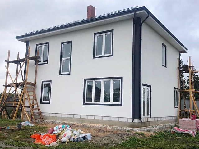 Дом из газобетона в поселке Копорье